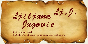 Ljiljana Jugović vizit kartica